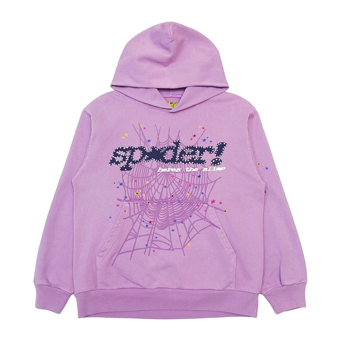 Sp5der Hoodie Purple and Black