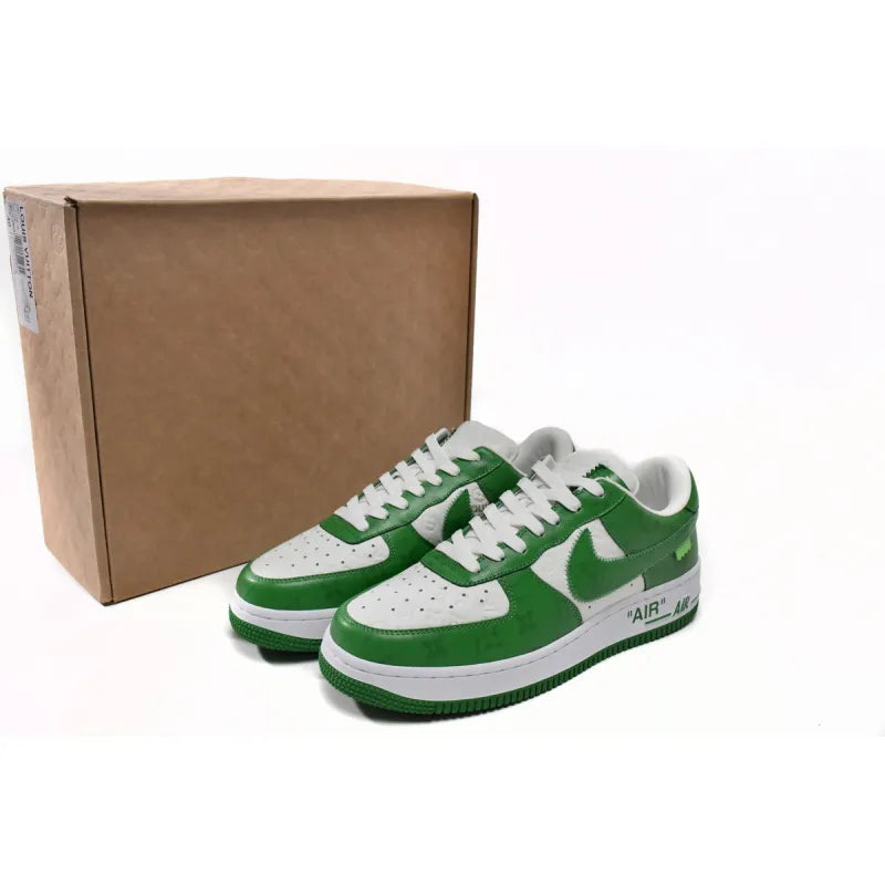 Louis Vuitton x Nike Air Force 1 Low By Virgil White and Green