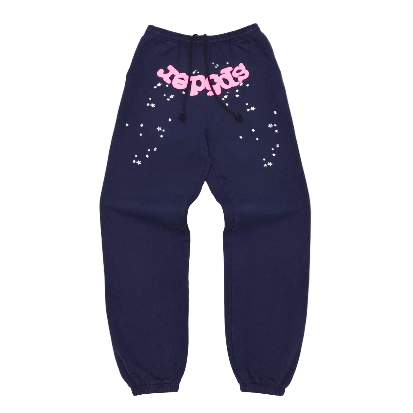 Sp5der Sweatpants Navy and Pink