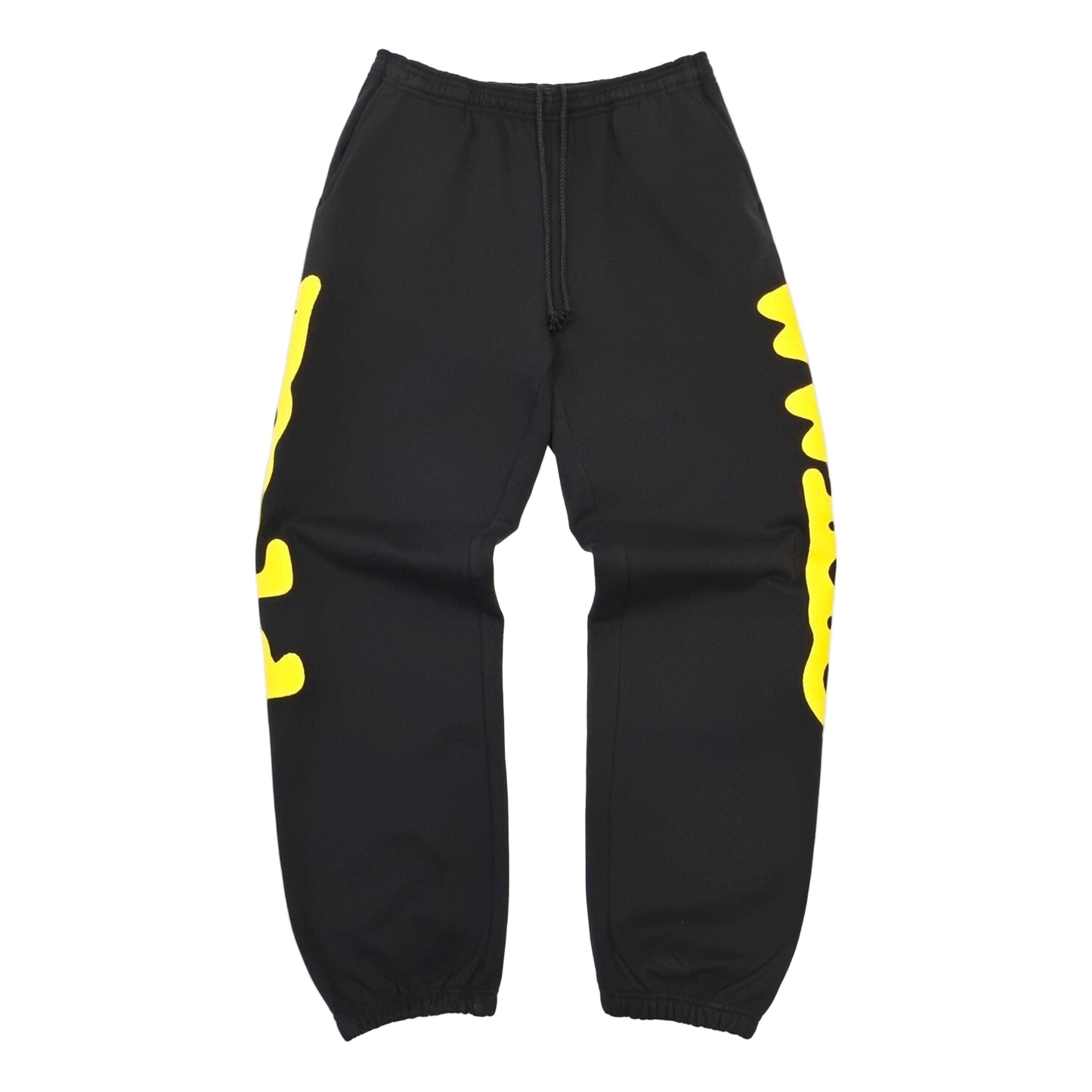 Sp5der Sweatpants Black and Yellow