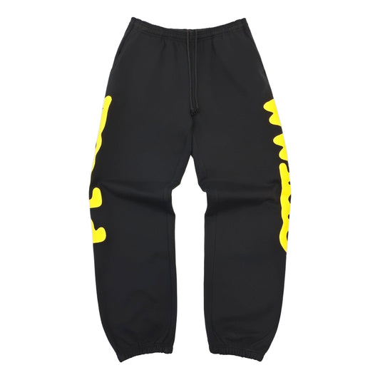 Sp5der Sweatpants Black and Yellow