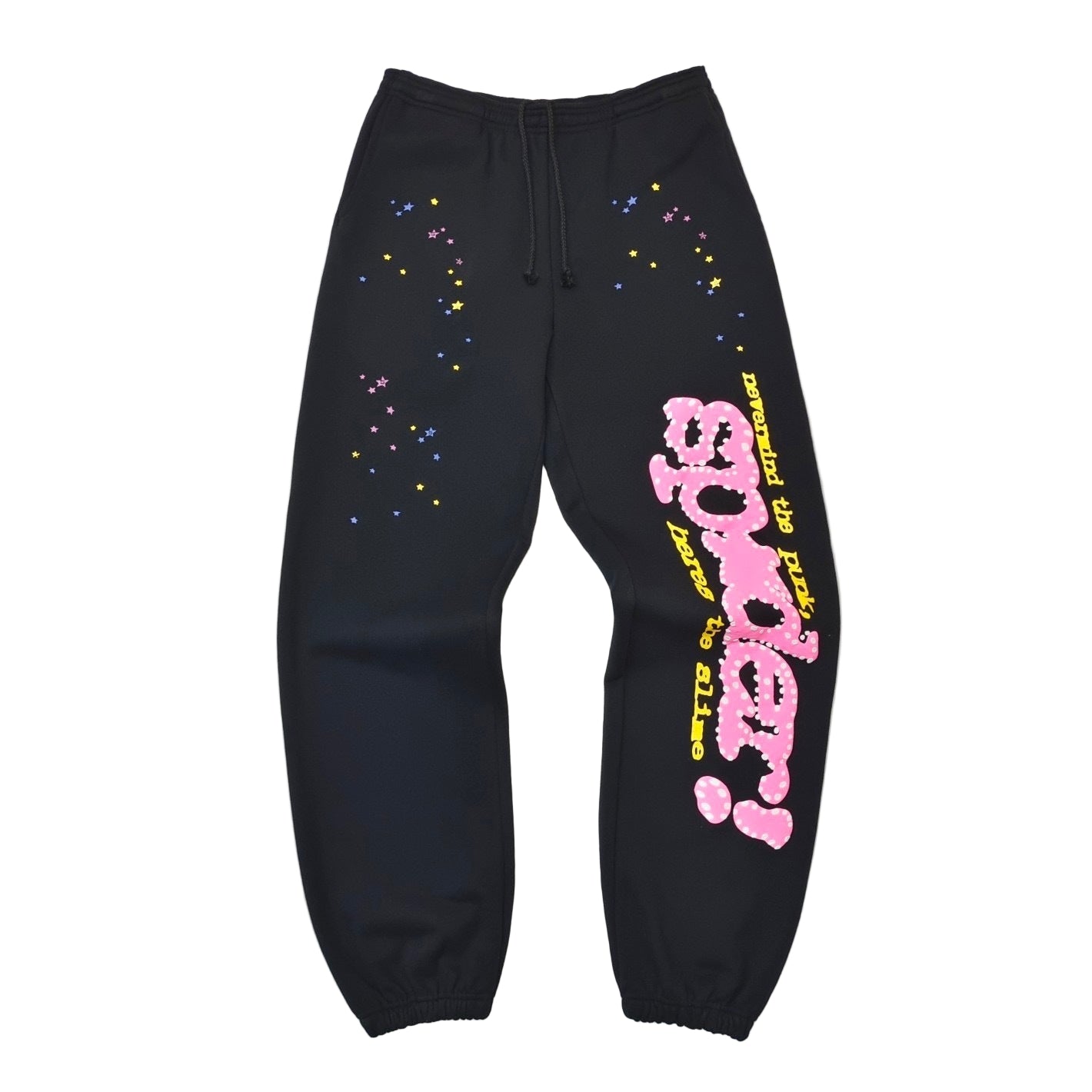 Sp5der Sweatpants Black and Pink