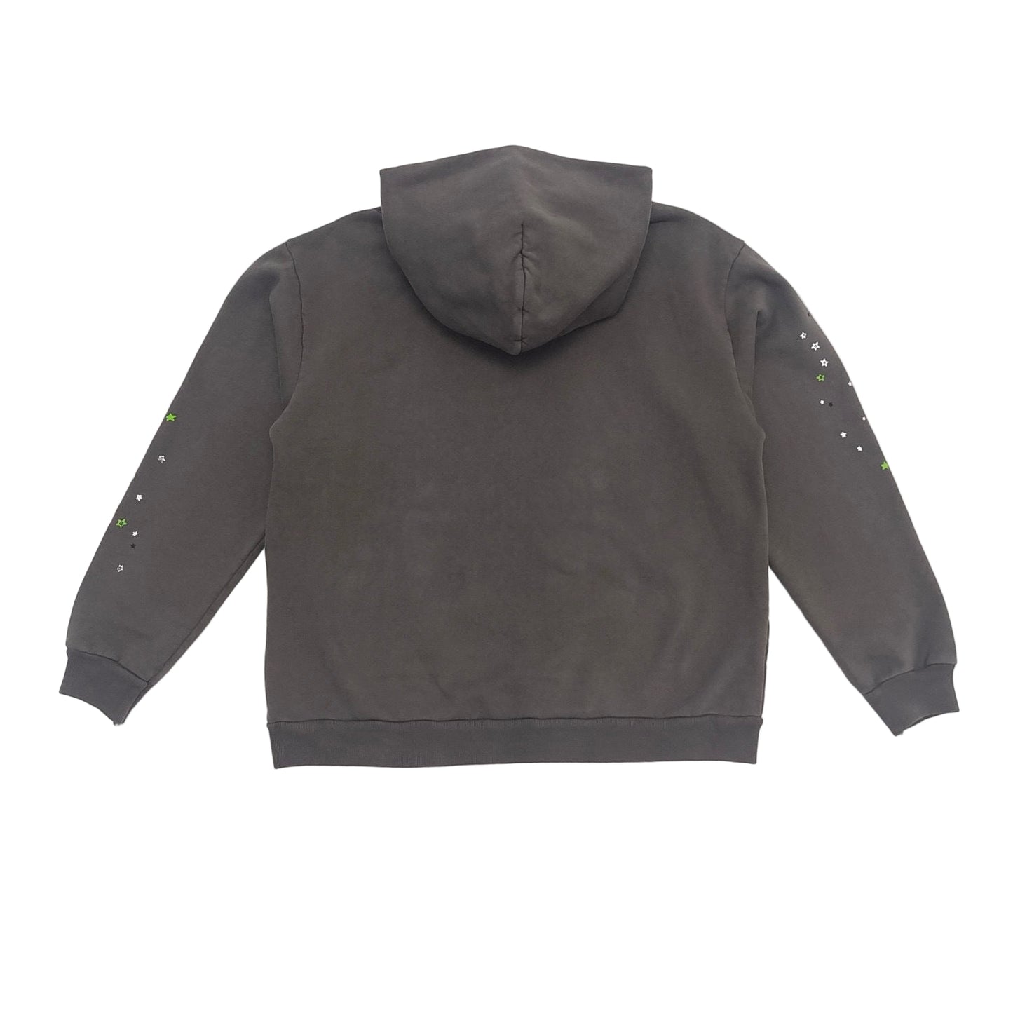 Sp5der Hoodie Grey and Green